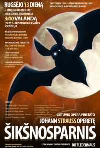 Soprano Nida Grigalaviciute will play Rosalinda in Die Fledermaus